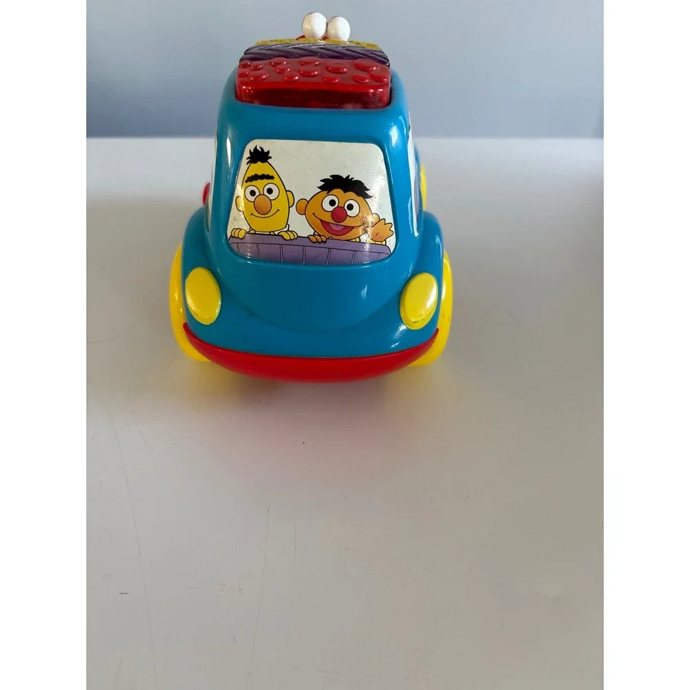 Vintage Sesame Street Elmo Musical Light‎ Up Activity Van Toy Illco 1990s Blue